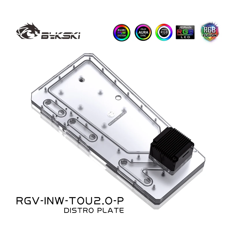 Distro Plate Ddc Pump Combo - BYKSKI Acrylplatine Wasserkanallösung Verwendung für IN
